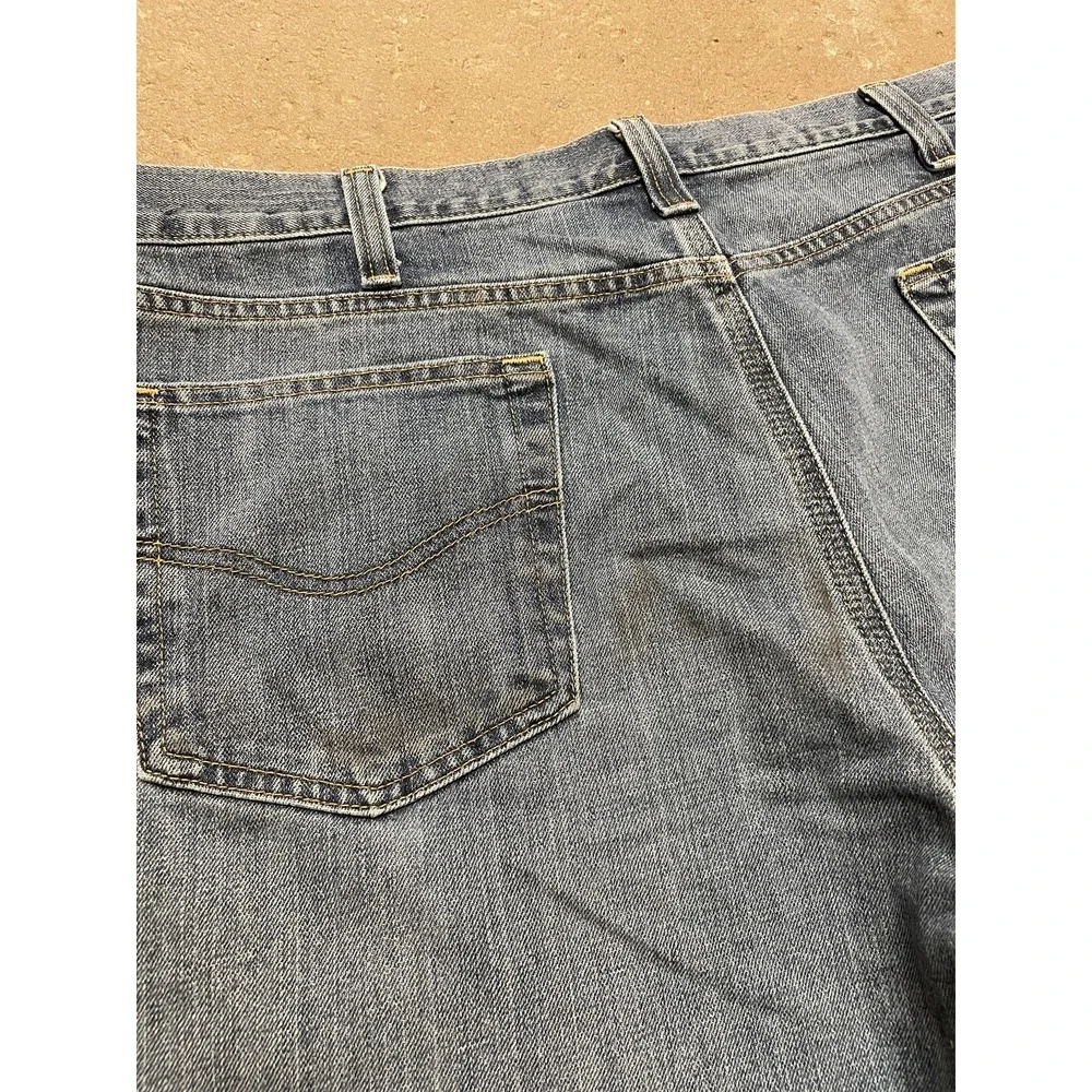 Carhartt 101483-980 Jeans Mens 40x34 Blue Med‎ Wash Relaxed Straight Distressed